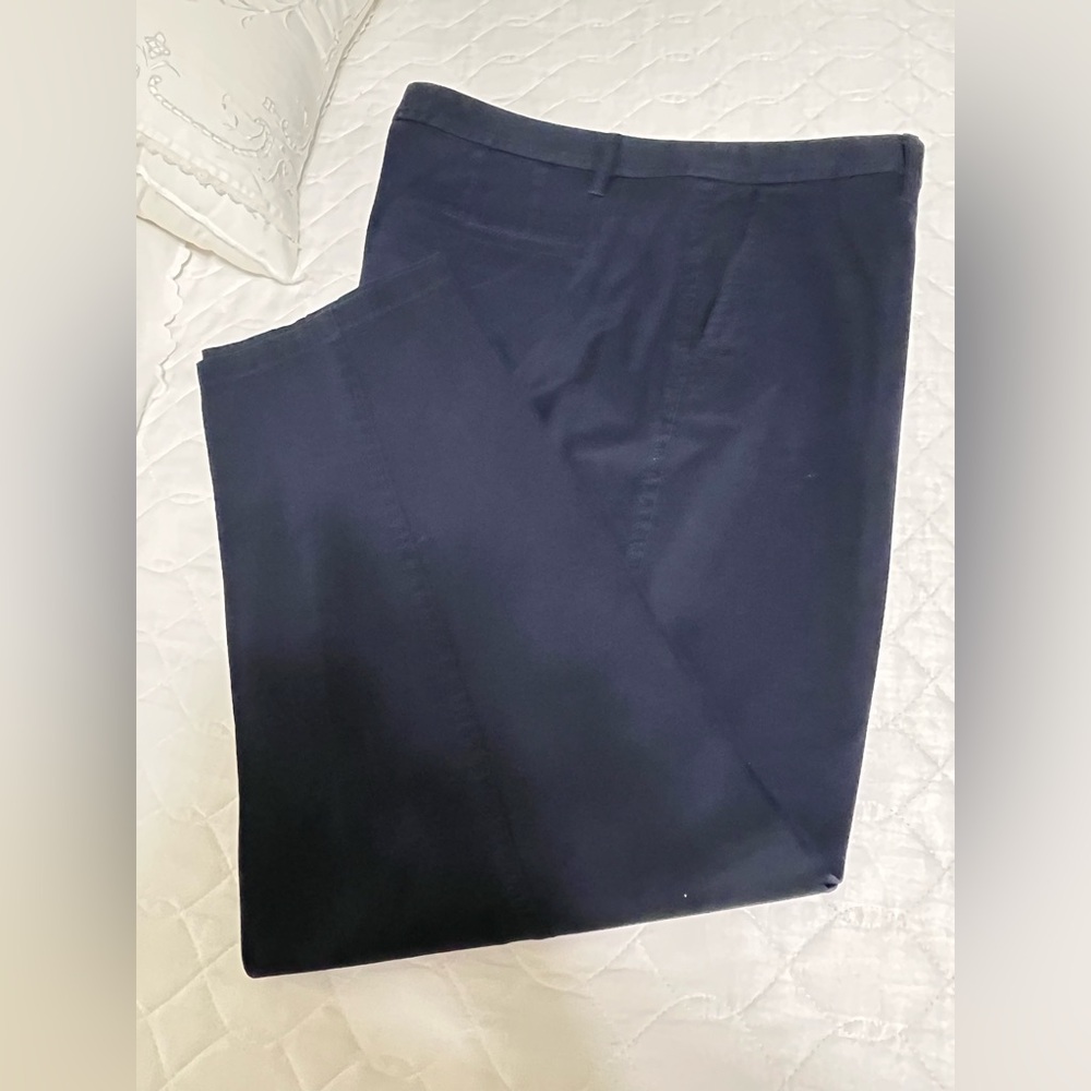 Talbots Navy Relaxed Chinos. 16